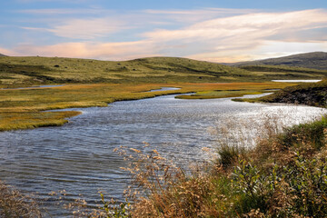 River Orkla and lake Orkel, Norway