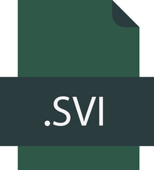 SVI File icon fill crisp corners with doted lines
