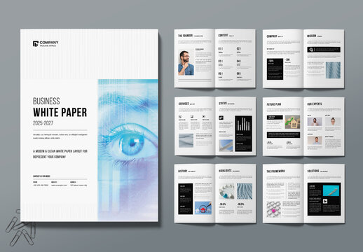 White Paper Layout Design Template