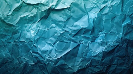 Obraz premium Abstract crumpled plastic texture in shades of blue and green