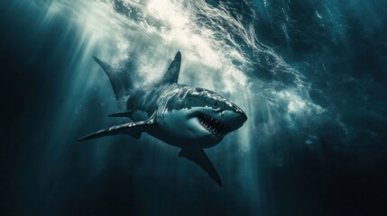 Fototapeta premium shark in the sea