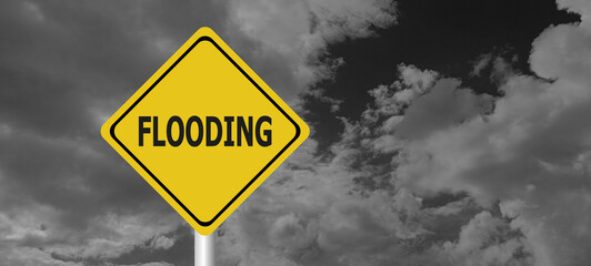 Hurricane season with symbol sign against a stormy background and copy space. dirty and angled sign adds to the drama. hurricane sign, hurricane season sing on cloudy background