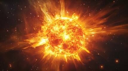 70. The internal structure of a star with nuclear fusion processes and radiative zones