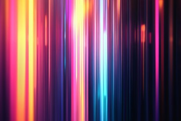 colorful, blurred lines in an abstract composition