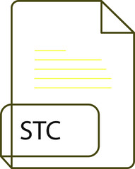 STC File extension icobn crisp corners thick outline