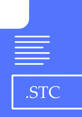 STC File format icon fill insidse with symbol