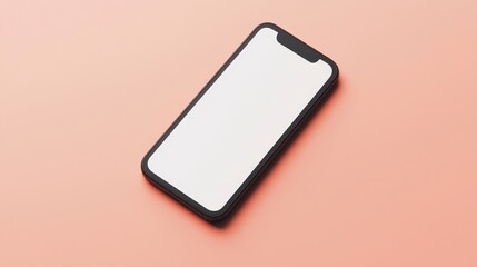 A minimalist app interface mock-up on a smartphone screen, displayed on a plain background