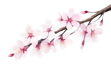 Cherry blossom flower plant white.