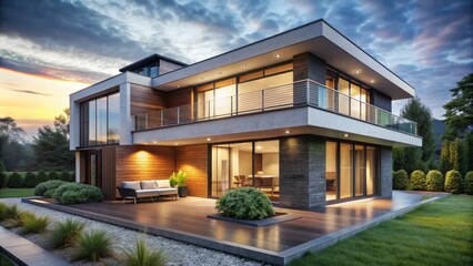 Fototapeta premium contemporary+house+background