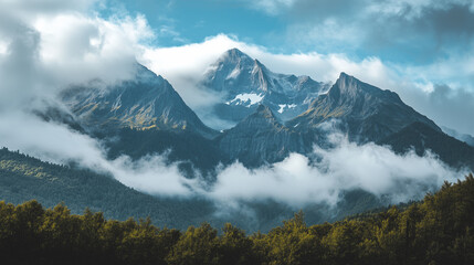 landscape with clouds