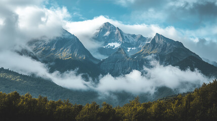 landscape with clouds