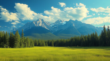 panorama of the mountains