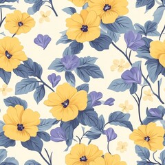 vintage seamless floral pattern, wallpaper, textile print pattern