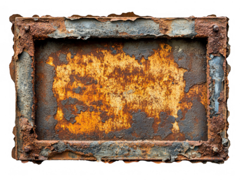 Rusty Rectangular Metal Frame