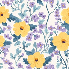 vintage seamless floral pattern, wallpaper, textile print pattern