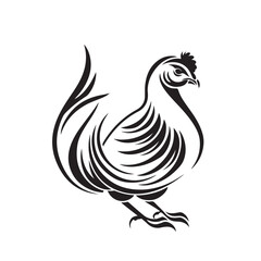 Chukar Partridge Design Logo Vector isolated on white background