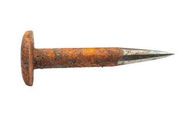 Rusty Thumbtack Closeup