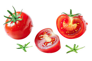 Tomato Takeoff: Fresh Tomatoes Soaring Through the Air