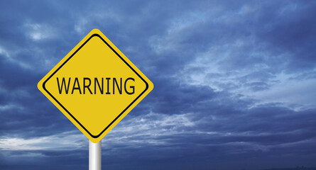  danger,Hurricane Idalia warning sign against a powerful stormy background with copy space. Dirty and angled sign with cyclonic winds add to the drama.hurricane season sign on cloudy background