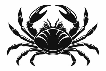 Crab Silhouette Vector art illustration