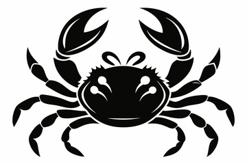 Crab Silhouette Vector art illustration