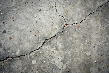 Obraz premium Weathered grey concrete floor texture with subtle cracks and aggregates, exhibiting a distressed, industrial aesthetic with a mix of smooth and rough patches.