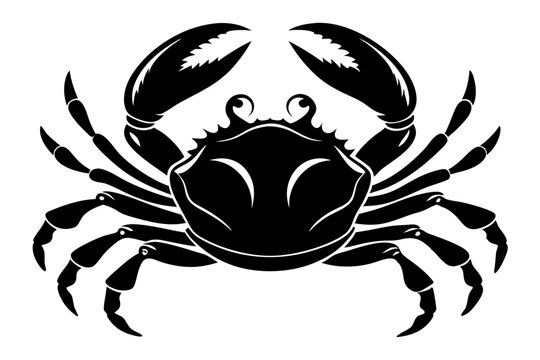 recommend clip art: Crab Silhouette Vector art illustration