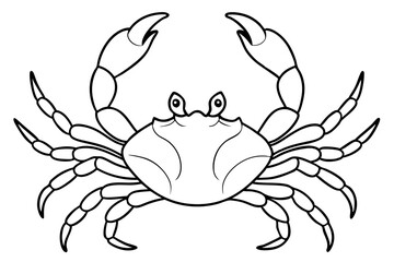 Crab Silhouette Vector art illustration