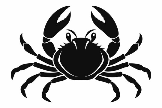 recommend clip art: Crab Silhouette Vector art illustration