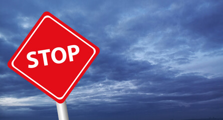 stop stop warning sign, warning sign