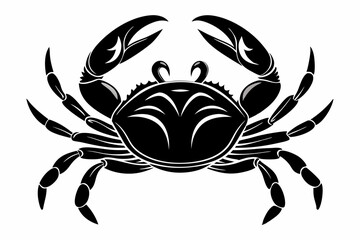 Crab Silhouette Vector art illustration