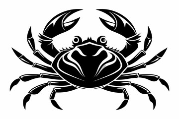 Crab Silhouette Vector art illustration