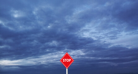 stop stop warning sign, warning sign