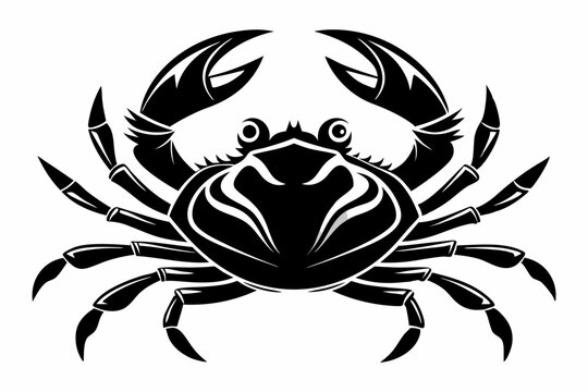 recommend clip art: Crab Silhouette Vector art illustration
