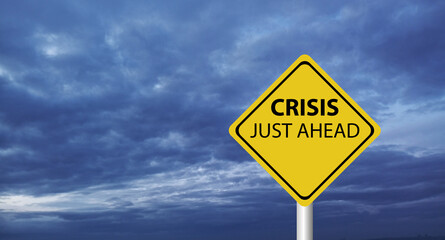 Hurricane season with symbol sign against a stormy background and copy space. dirty and angled sign adds to the drama. hurricane sign, hurricane season sing on cloudy background