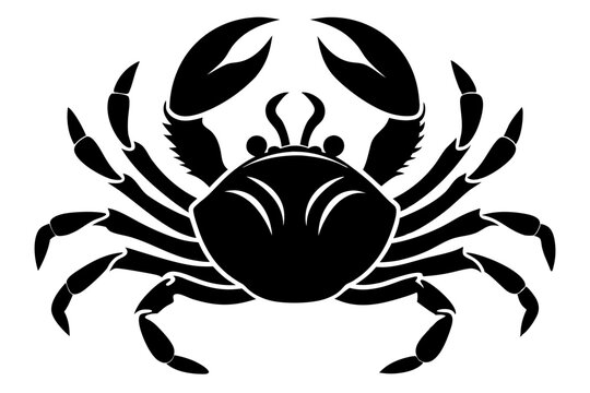 recommend clip art: Crab Silhouette Vector art illustration