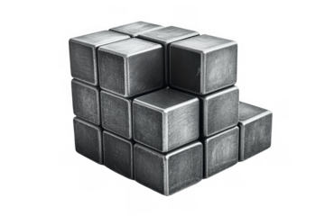 Stack of Square Metal Tubes