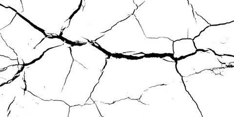 old wall background crack vector, grunge texture. crack on the wall with broken pieces. 