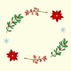 christmas background with snowflakes