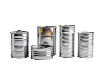 Shiny Metal Tin Cans