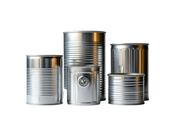 Shiny Metal Tin Cans