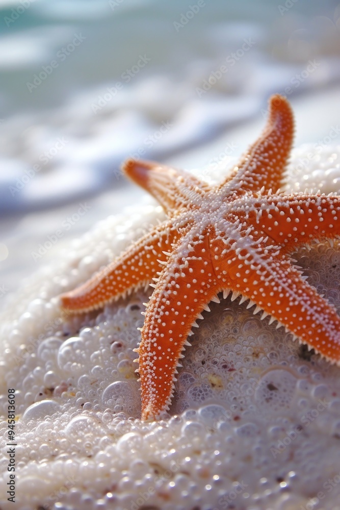 Canvas Prints photo of a starfish animal invertebrate underwater.