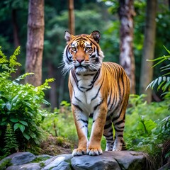 Obraz premium Majestic Tiger on the Rock