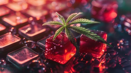 Hemp-infused gummies with medicinal cannabis variety
