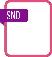 SND File rectangular icon