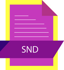 SND File format icon modern design