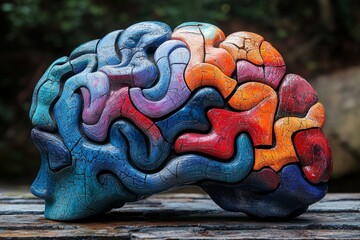 3d brain concept photo, neuro technology