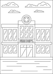 building coloring book page