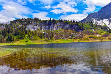Der Körbersee in Schröcken (Vorarlberg, Österreich)