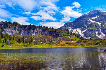 Der Körbersee in Schröcken (Vorarlberg, Österreich)